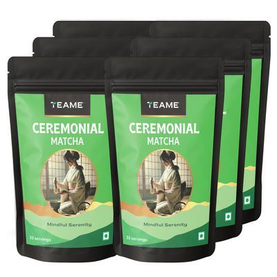 TE-A-ME - Ceremonial Matcha Tea | 300g (198 Servings) | Superfood | 100% Pure Super Premium Grade | Japanese Matcha Green Tea Powder | 100% Authentic & Pure