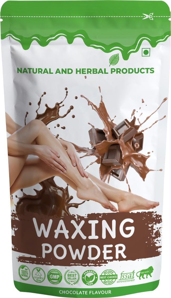 Bikini Wax Powder Women | Wax Powder For Hair Removal With Ubtan & Sandalwood, Painless Hair Remover Wax Powder For Women, No Harmful Chemicals, No Irritation, No Skin Rashes - 100 Gm (CHOCO)
