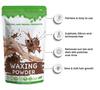 Bikini Wax Powder Women | Wax Powder For Hair Removal With Ubtan & Sandalwood, Painless Hair Remover Wax Powder For Women, No Harmful Chemicals, No Irritation, No Skin Rashes - 100 Gm (CHOCO) view 4