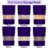 Matte Purple Zip Lock Stand Up Pouches | 1117 cm | 100gm | Pack of 10 | Reusable, Airtight Polyester Storage Bags with Transparent Window | Food Storage, Leakproof, Self Sealing Multi-Purpose view 4
