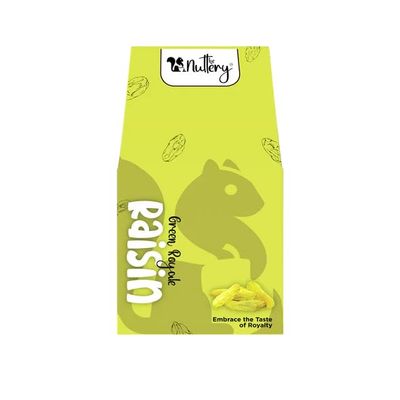 250g Elvish Greens by The Nuttery  Handpicked, Premium Green Raisins | A Healthy, Sweet, Anytime Snack