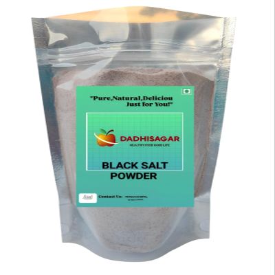 DADHISAGAR Black Salt Powder Himalayan Kala Namak, Natural Flavouring for Chaats and Beverages (1KG(PACK OF 1))