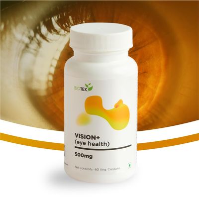 Biotex Vision+ Eye Health Supplement, 500mg, 60 Vegetarian Capsules (60)