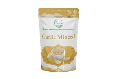 MALAN AGRO INDUSTRIES Dehydrated Garlic Powder Minced 500 Gram| Quality Product, No Additives, Essential for Flavorful Cooking