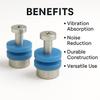 Pressure Cooker Safety Valve blue color ring Replacing parts suitable for 2 to 12 Liters Cookers inside the pack 3 numbers view 2
