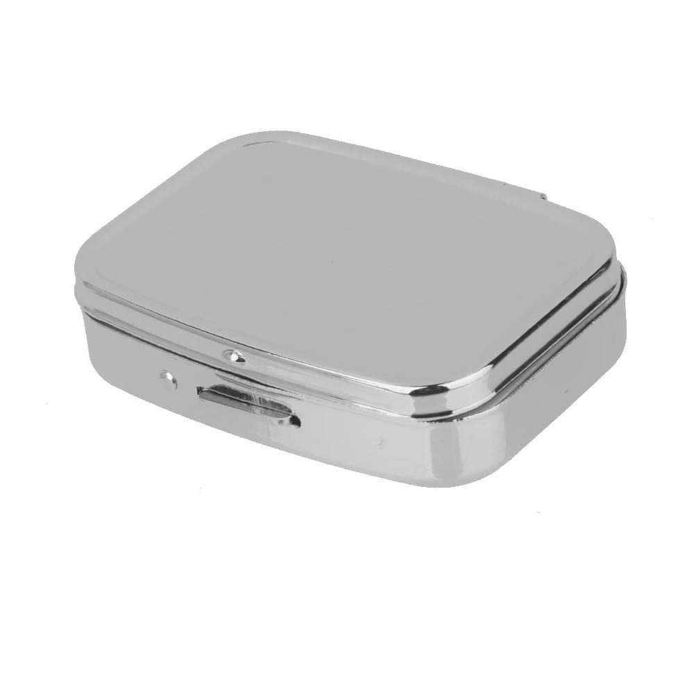 CALANDIS Travel Metal Pill Box Medicine Organizer Container Jewellery Case Storage | Pill Boxes, Pill Cases | I2