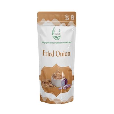 MALAN AGRO INDUSTRIES Fried Onion 1 KG | Ready-to-Use Golden Crispy Onion for Biryani, Curries, Burgers, Hot Dogs & More |Freshly Fried & Crunchy | Hygienically Packed