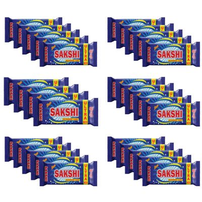 Sakshi Detergent Bar (150g X 40 Cakes) Super Saver Pack For Resellers, Hostels, Or Shared Accommodations