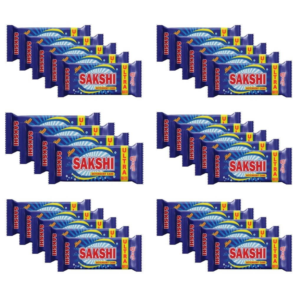 Sakshi Detergent Bar (150g X 40 Cakes) Super Saver Pack For Resellers, Hostels, Or Shared Accommodations