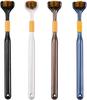4-Piece Set of 3-Sided Medium toothbrushes for Adults, Soft Bristle Toothbrush for Comprehensive Care of Teeth and Gums, Suitable for Youth (Black, White, Brown, Blue,) view 1