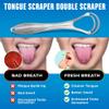 Bennort Tongue Cleaner for Kids & Adults, 2 Pcs Dual Scraping Head Tongue Scraper with Travel Case for Removes Bad Breath & Oral Health Care, Improved Taste Sense,Easy to Use, Silver (2) view 2