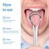 Bennort Tongue Cleaner for Kids & Adults, 2 Pcs Dual Scraping Head Tongue Scraper with Travel Case for Removes Bad Breath & Oral Health Care, Improved Taste Sense,Easy to Use, Silver (2) view 3