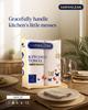 Dab N Klean 2 Ply Kitchen Towel/Tissue Paper Roll - Pack of 4 (60 Pulls per Roll, 240 Sheets) | Soft & Ultra Absorbent | OBA-Free | Pet Safe | 100% Virgin Cellulose Fiber (4 Rolls (240 Pulls)) view 2