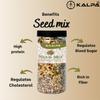 Kalpa Premium Seed Mix, 400gm Jar Edible Seed | Healthy Snacks For Diet | Mix of Sunflower, Pumpkin, Wateremlon, Flax & Chia seed Jar pack |100% Natural and Roasted | Best for Snacks | Healthy Heart, Improve Digestion, Muscle Buildup view 4