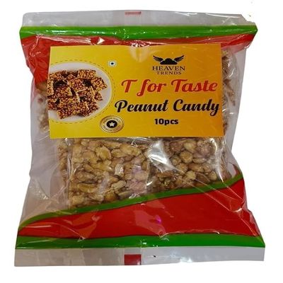 T for Taste Peanut Candy with Natural Ingredients with Jaggery|pack of 10 | No Added Preservatives