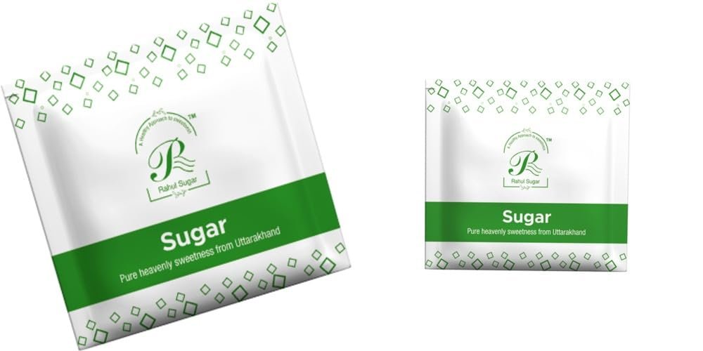 Rahul White Sugar Sachets, (5G Each X 400Pcs) Pack, Pure and Chemical Free for White Sugar Sachets Baking Sugar Sachets White Pouch, 2 kg