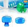 ATOOZED Toothbrush Head Cover Portable Travel Toothbrush Protector Coverings Clips Cap Brush Multicolor Plastic Covers for Household Travel Camping Bathroom School (Pack of 5) view 3