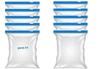 Rpinkal Fresh Zipper Multi-Purpose Storage Slider Bags | Reusable Ziplock Pouch BPA Free Plastic Seal Freezer Food, Microwave Safe, Re-usable, Washable, Transparent (Zip Lock Bags - 10) view 1