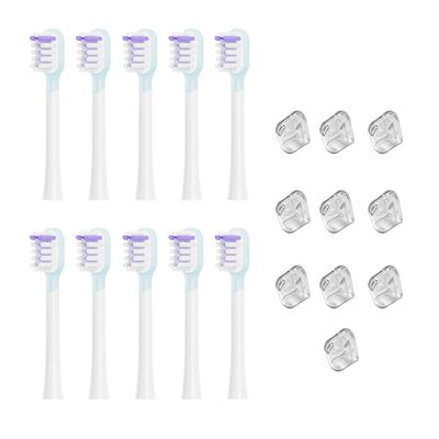 Mann MartElectric Toothbrush Replacement Heads: Bright White, Full Range Cleaning for a Sparkling Smile