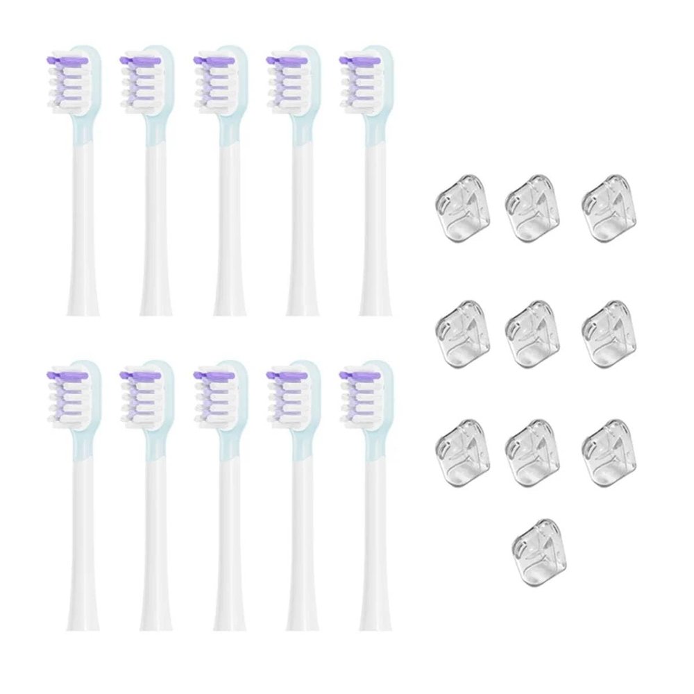 Mann MartElectric Toothbrush Replacement Heads: Bright White, Full Range Cleaning for a Sparkling Smile