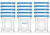 Rpinkal Fresh Zipper Multi-Purpose Storage Slider Bags | Reusable Ziplock Pouch BPA Free Plastic Seal Freezer Food, Microwave Safe, Re-usable, Washable, Transparent (Zip Lock Bags - 15) view 1