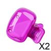 BNF 2xToothbrush Head Cover Portable Travel Camping Holder Brush Cap Case Purple|Home & Garden | Bath | Toothbrush Holders view 2