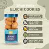 Elaichi (Cardamom) Cookies  280g | Healthy & Guilt-Free Snack Made with Whole Wheat & Desi Ghee | No Maida, Refined Sugar or Palm Oil | Delicious Tea-Time Biscuits | Ideal for Gift & Festive Hampers view 3