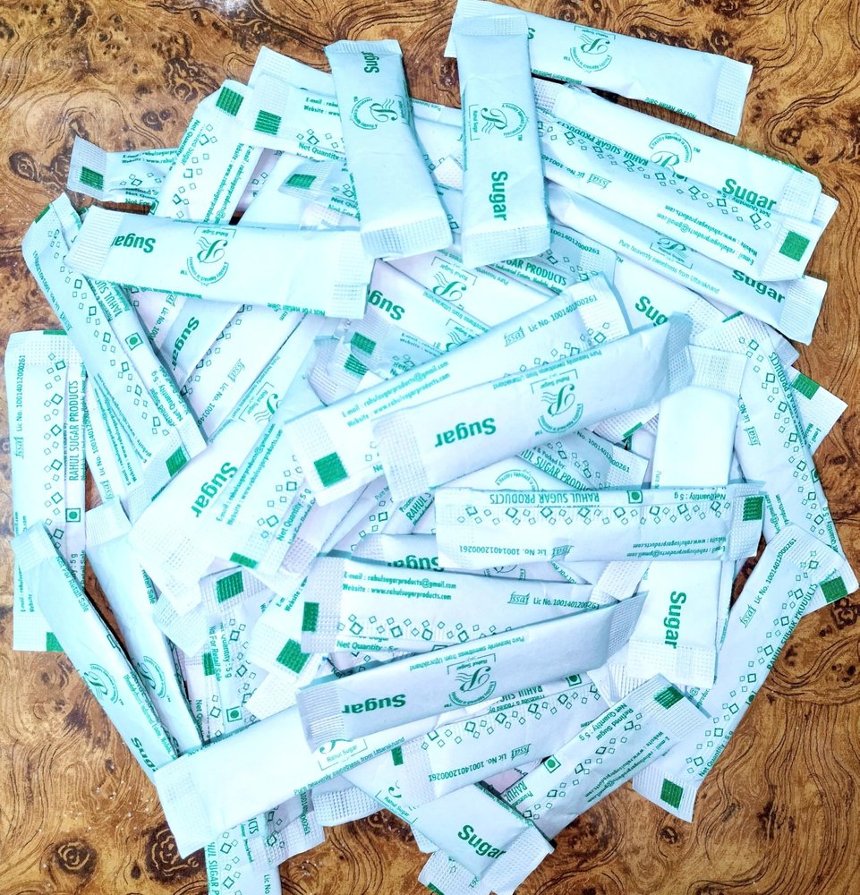 Rahul White Sugar Sachet, (5G Each X 2000Pcs) Sweetener Packets, Pure & Natural for Beverages | Superfin Sachets | Sugar Pouch For Instant Sweetness in Tea, Coffe, Milk, Beverages, Easy to Carry and Keep Sugar Fresh (10Kg)