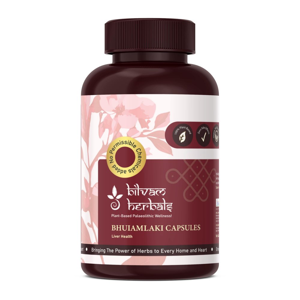 Bhuiamlaki Capsules - Your Livers Best Ally - Liver Health - 120N