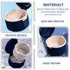 HASTHIP 2PCS Denture Bath Case, Retainer Holder with Strainer Basket, False Teeth Storage Cup Mouth Guard Storage Soak Container for Travel Cleaning, Blue view 4