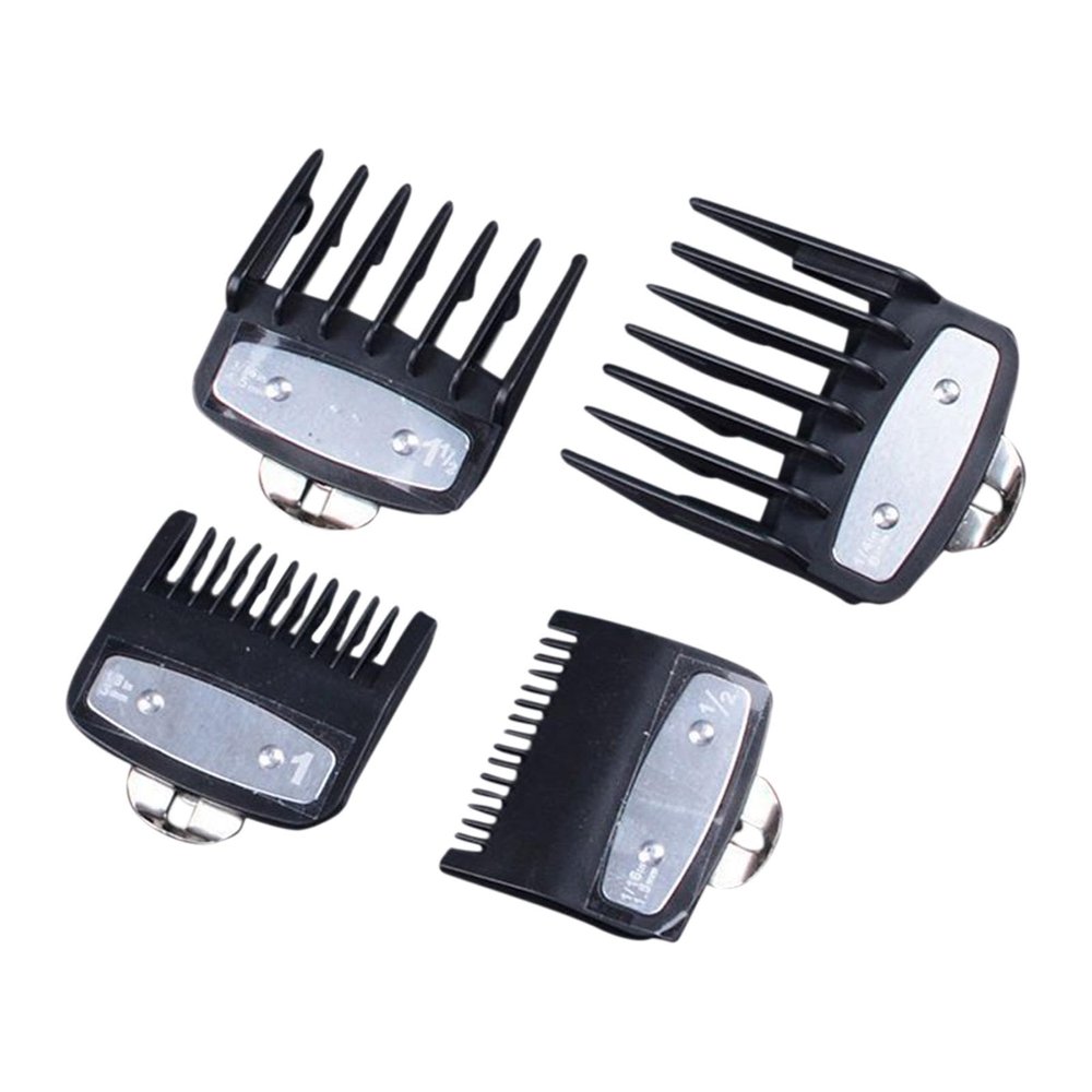 Club Bollywood4Pcs Guide Combs 1.5mm 3mm 4.5mm 6mm for Stylists Trimmer Haircuts Black| Shaving & Hair Removal | Clippers & Trimmers|4 Guide Combs