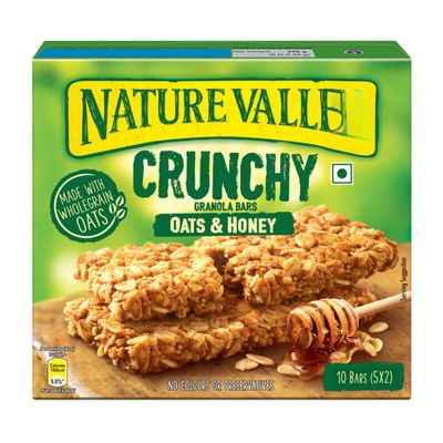 Nature Valleys Crunchy Oats & Honey Cereal Bars, 10 x 42g (Imported)