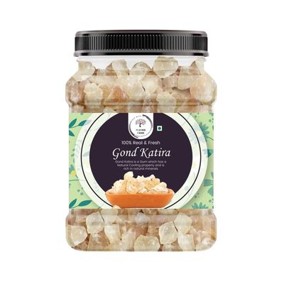 Flavour Foodie Gond Katira Pure (Edible Gum) - Tragacanth Crystals | 100% Natural | badam Pisin Almond Gum - 500gm