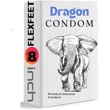 Flexfeet Dragons condome for Men 8-inch | Extra Time|