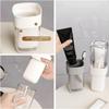 CESITRA Portable Travel Toothbrush Case, Covered Toothbrush Cup Holders, Toothbrush and Toothpaste Travel Case, Toothbrush Storage Organizer Container for Traveling Bathroom view 3