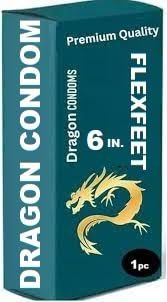 Flexfeet Dragon 6 inch Condome for Man Size | Extra Time Delay climax |