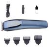 Hair & Beard Trimmer for Men Cordless Waterproof Trimmer with 4 Length Combs, Precision Blade, Cleaning Brush & Oil Bottle-Blue view 3