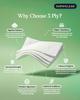 Dab N Klean 3 Ply Toilet Tissue Paper Roll - Pack of 6 | Soft & Ultra Absorbent | OBA-Free | Anti-Clog | Hygienic & 100% Natural Virgin Cellulose Fiber | 160 Pulls per Roll (6 Rolls (960 Sheets)) view 3