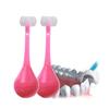 Alluzion 3-Sided Soft Bristle Toothbrush with Silicone Head  Inverted Training Toothbrush for Children Aged 2-12, Gentle Oral Care for Children view 1