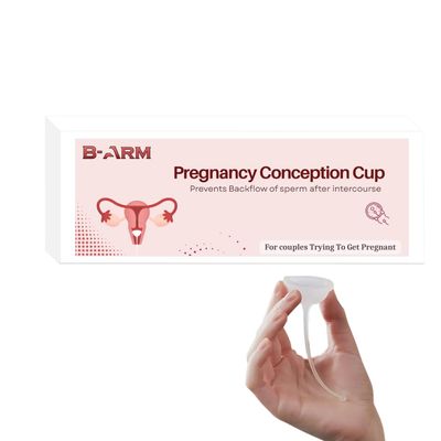 B-Arm Reusable Conception Aid Cup for Women| Leak Proof Pregnancy Aid Cup with 9 cm Long Stem for Easy Removal| Soft & Flexible Fertility Support Cup for Natural Conception & Pregnancy
