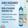 aura radiance professional non foaming clear cut shaving gel sensitive and icy cool combo pack view 4