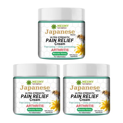 Advanced Extra Strength Pain Healing Cream | Japanese Pain Relief Cream | Joint and Bone Therapy Cream | Joint and bone therapy cream EACH -100GM (3 pack)