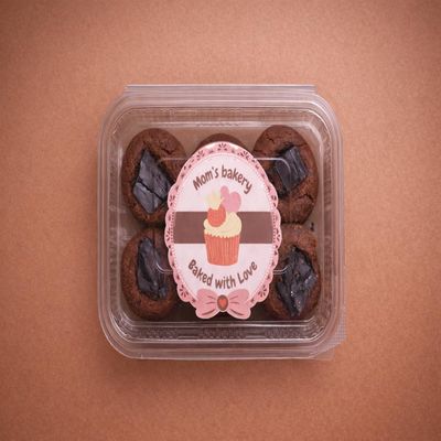 MOM'S BAKERY Chocofudge Cookies- Decadent Double Chocolate Cookies- Rich, Fudgy, | Perfect for Chocolate Lovers | Healthy & High Fiber Biscuits for Anytime Cravings for Breakfast & Tea Time-200 gm