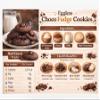 MOM'S BAKERY Chocofudge Cookies- Decadent Double Chocolate Cookies- Rich, Fudgy, | Perfect for Chocolate Lovers | Healthy & High Fiber Biscuits for Anytime Cravings for Breakfast & Tea Time-200 gm view 2
