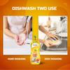 BADANI MART Dishwash Liquid Gel Kitchen Utensil Cleaner Removes Grease And Oil-Orange Dishwashing Detergent Dishwasher Cleaner (1 litre) view 2
