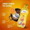 BADANI MART Dishwash Liquid Gel Kitchen Utensil Cleaner Removes Grease And Oil-Orange Dishwashing Detergent Dishwasher Cleaner (1 litre) view 3