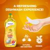 BADANI MART Dishwash Liquid Gel Kitchen Utensil Cleaner Removes Grease And Oil-Orange Dishwashing Detergent Dishwasher Cleaner (1 litre) view 4