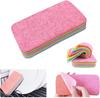 Gipibox(PACK OF 1) Microfiber Zero Scratch Scrub Sponges,12-Layer Tearable Rainbow Rag, Reusable Dual Sided Dish Sponge,Rainbow Scrub Sponge, Multi-Purpose Cleaning Rag For Cars, Glass, Furniture (1) view 1
