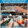 ARUHIU Steel Wire Dishcloth, Multi-Purpose Non-Scratch Scrubbing Pads for Kitchen and Bathroom Cleaning, Stainless-Steel Dish Wash Scrubber for Washing Dishes, Pack of 1, Silver view 3