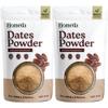 Homeda Dates Powder Organic for Kids, Baby, Adults, Dry Date Sugar Natural, Kharik Powder (400g), Khajur Seed without Sugar, 100% Natural Sweetener, No Preservatives (Pack of 2) view 1